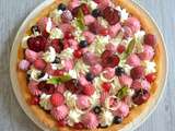 Tarte fruits rouges-chocolat blanc sur palet breton (inspiration  Fantastik  de Christophe Michalak