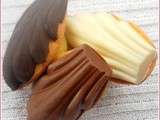 Madeleines sur coque en chocolat