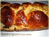 Brioche tressée aux raisins et à l’épeautre