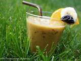 Smoothie orange, banane et pruneau