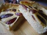 Tarte aux dattes, amandes et fleur d’oranger