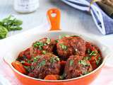 Boulettes de Boeuf à la Crème de Pois chiches et Cumin