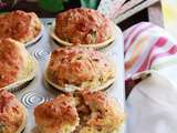 Muffins aux lardons et cantal