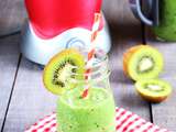 Smoothie Kiwis, Epinards, Lait d'amandes & graines de Chia