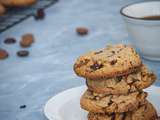 Cookies aux deux chocolats, un peu caramélisé et aux noix