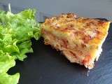 Lasagnes aux deux saumons et tomates concassées