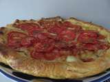 Tarte simple tomate moutarde et comté