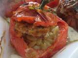 Tomates farcies ail-basilic