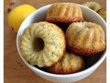 Mini bundt cake au citron et pavot