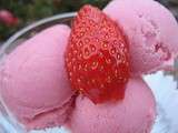 Glace a la fraise maison