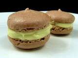 Macarons pain d'epices & chocolat blanc oranges confites