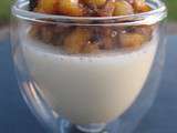 Panna cotta a la vanille & ses pommes caramelisees