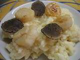 Risotto aux saint jacques et truffe