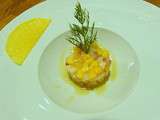 Tartare de bar & st jacques a la mangue