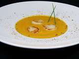 Veloute de patates douces au curry & ses saint jacques poelees