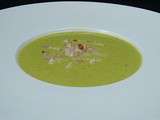 Veloute de petits pois aux lardons