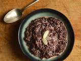 Black rice pudding {Riz noir au Lait d'amande}