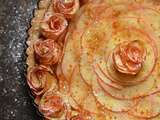 Tarte aux Fleurs de Pommes, Amandes et Caramel