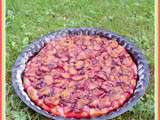 Pizza aux prunes rouges