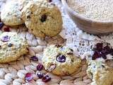 Biscuits au quinoa, canneberges et orange