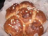 Brioche boule aux pepites de chocolat