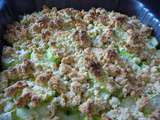 Crumble sale courgette brousse et amande