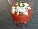 Gaspacho de pasteque a la feta