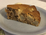 Gateau aux poires cidre et pralin