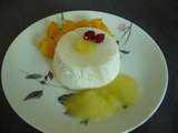 Mousse au lait de coco mangue et ananas