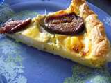 Quiche chevre figue et miel