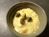 Riz au lait a l'orange et aux pistaches