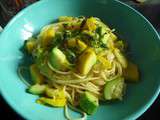 Spaghettis aux courgettes