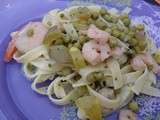 Tagliatelles aux crevettes