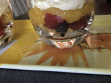 Verrine au citron et fruits rouges