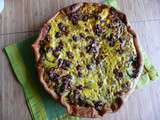 Tarte champignons - courgette aux noix