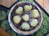 Tarte poires-chocolat noir