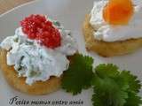 Blinis chantilly citronnée