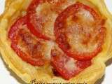 Tartelettes  tomate et parmesan