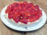 Tarte aux fraises (cru, ig bas)