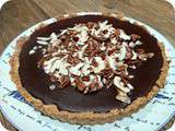 Tarte chocolat-amande-noix de coco (vegan, paléo)