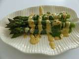 Asperges vertes au sabayon d'orange