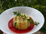 Charlotte de courgette au chèvre frais