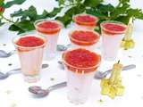 Duo tarama et pamplemousse rose en verrine