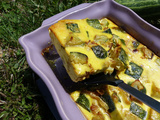 Flan de courgette au curry et au parmesan