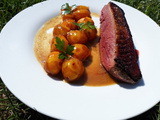 Magret de canard aux mirabelles