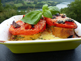 Pain perdu aux deux tomates et parmesan