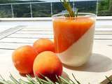 Panna cotta au romarin et son coulis d'abricots