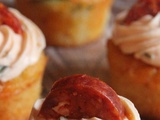 Cupcakes chorizo & coriandre