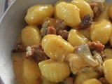 Gnocchi au chorizo & gorgonzola