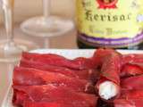 Rouleaux de bresaola & pistaches